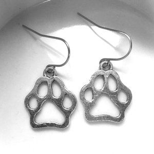 Miniature Dog Paw Cat Paw Dog Mom Dog Dad Dog Lovers Gift Charm Earrings